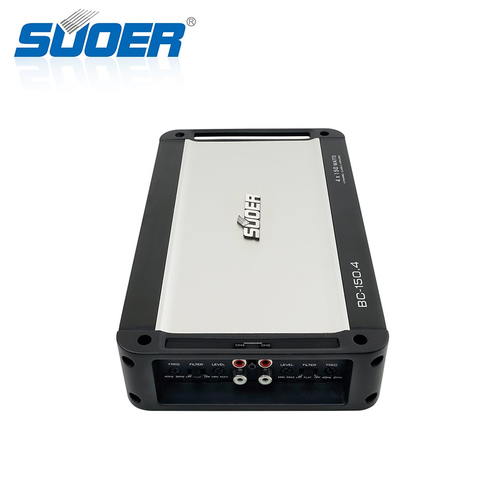 Suoer BC-150.4 Auto Music Part 2000 Watts Power Sliver Design Class d Car Amplifier