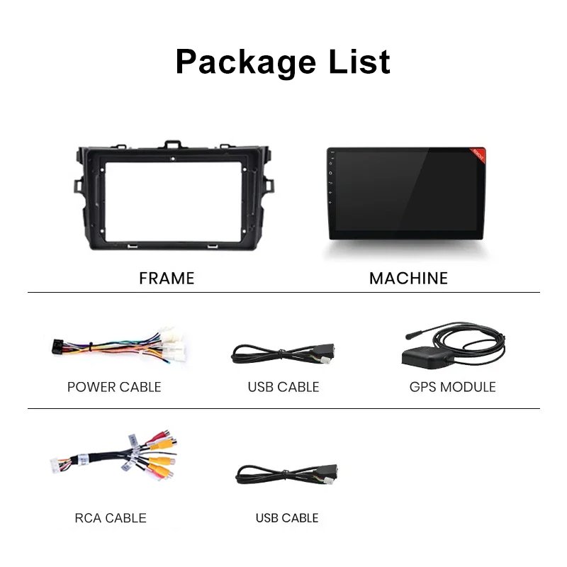 Car Stereo Radio Player IPS 9" Touch Screen Multimedia Head Unit for TOYOTA Corolla 2020 2013 Android Player Car Radio Video