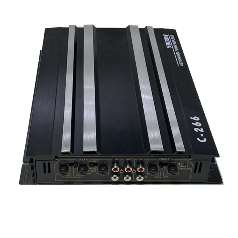 5800W High Power Car Audio Modified Amplifier Good Price Class AB 4 Channel Car Amplifier