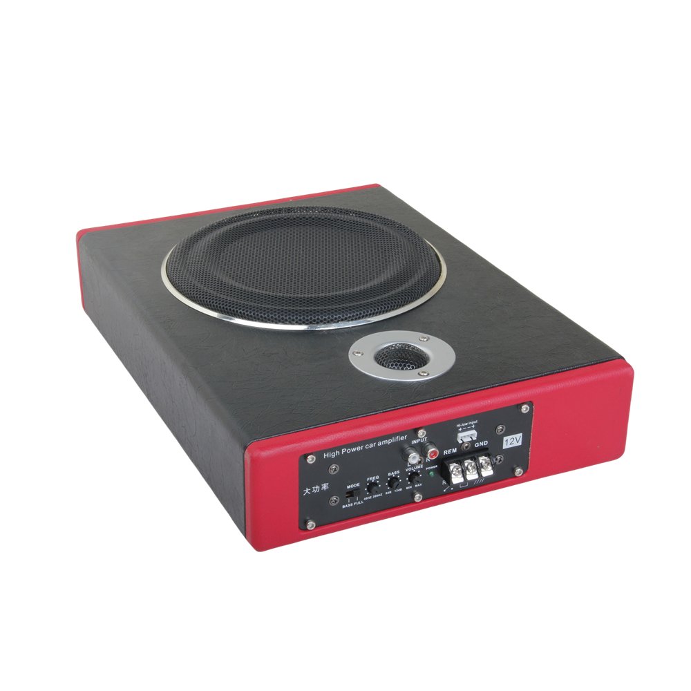 Soft Car Bass Speaker Vehicle Ultra-thin Active Subwoofer High Quality Car Audio Underseat Subwoofer Carton Package DC 12V TT 24
