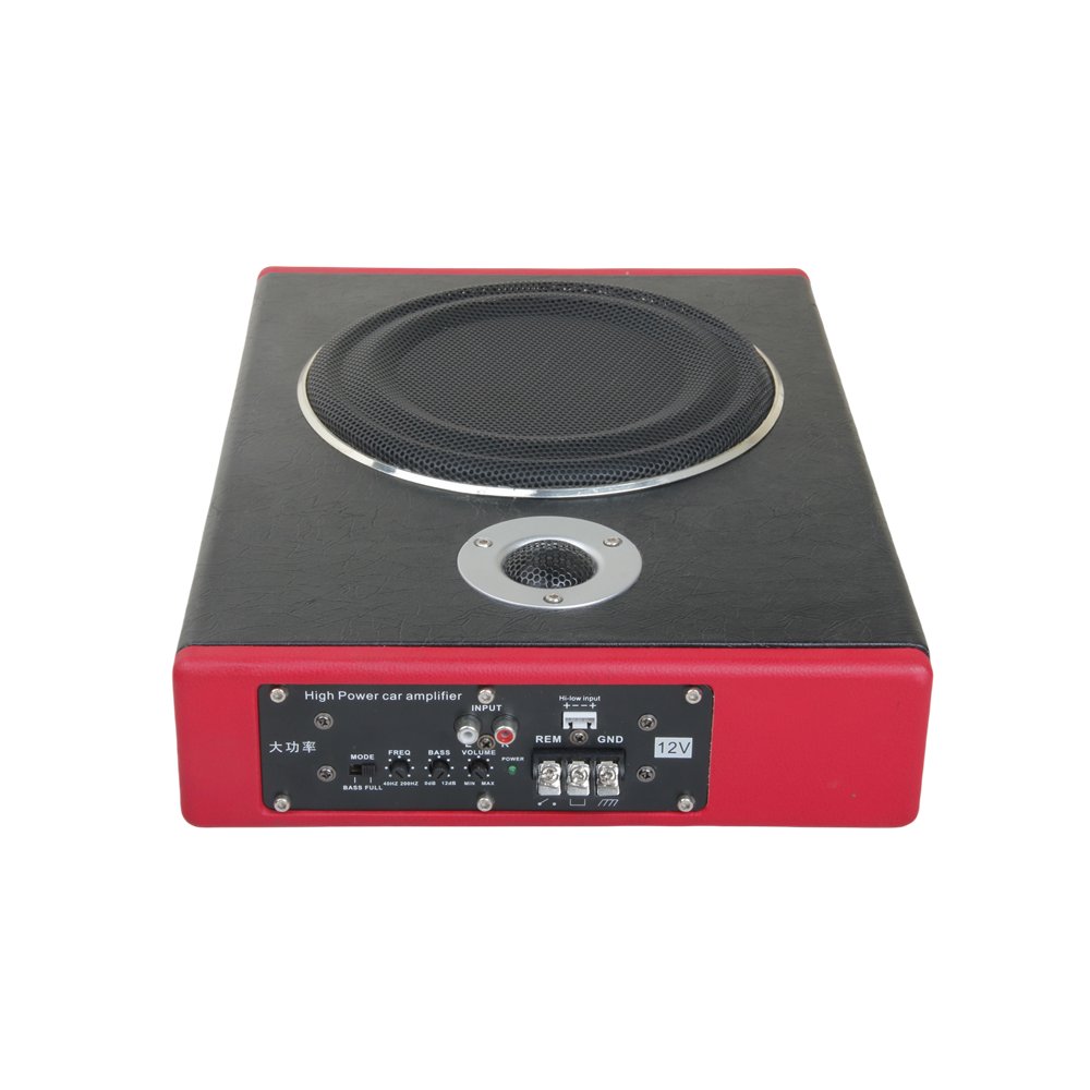Soft Car Bass Speaker Vehicle Ultra-thin Active Subwoofer High Quality Car Audio Underseat Subwoofer Carton Package DC 12V TT 24