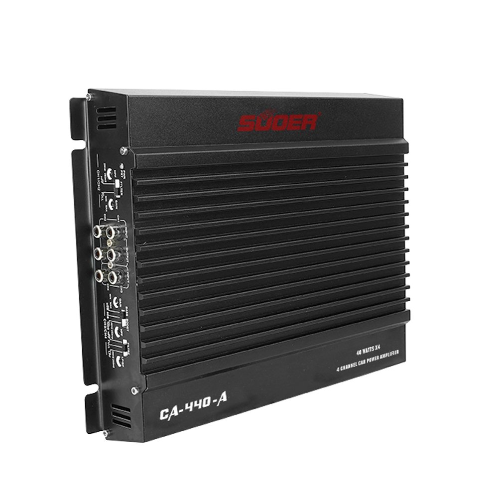 Suoer CA-440-A Full Range Car Amplifier Stereo 295*230*55mm 4 Channel Power Car Amplifier
