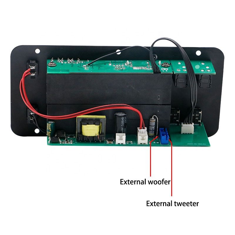 LDZS Amplifier Board 30-120W Blue-tooth AMP USB FM Radio TF Player Audio Subwoofer DIY for Car Truck RV Camper