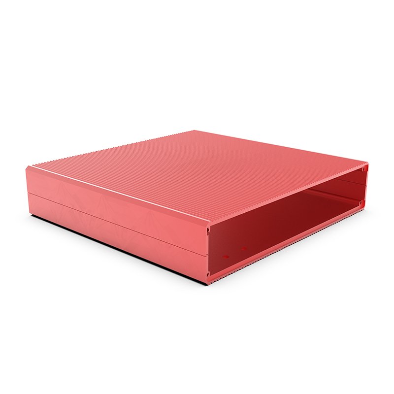 Power Amplifier Electrical Case Manufacturers Custom Split Car Amplifier Terminal Block Anodized Aluminium Extrusion Enclosure