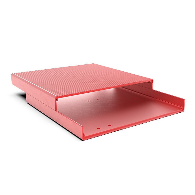 Power Amplifier Electrical Case Manufacturers Custom Split Car Amplifier Terminal Block Anodized Aluminium Extrusion Enclosure