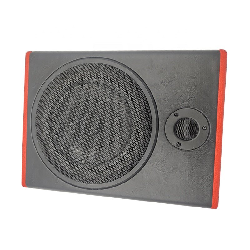 600W Big Power Slim Car Subwoofer 10 Inch Flat Woofer Car Audio Subwoofer 12V Underseat Car Subwoofer with Amplifier