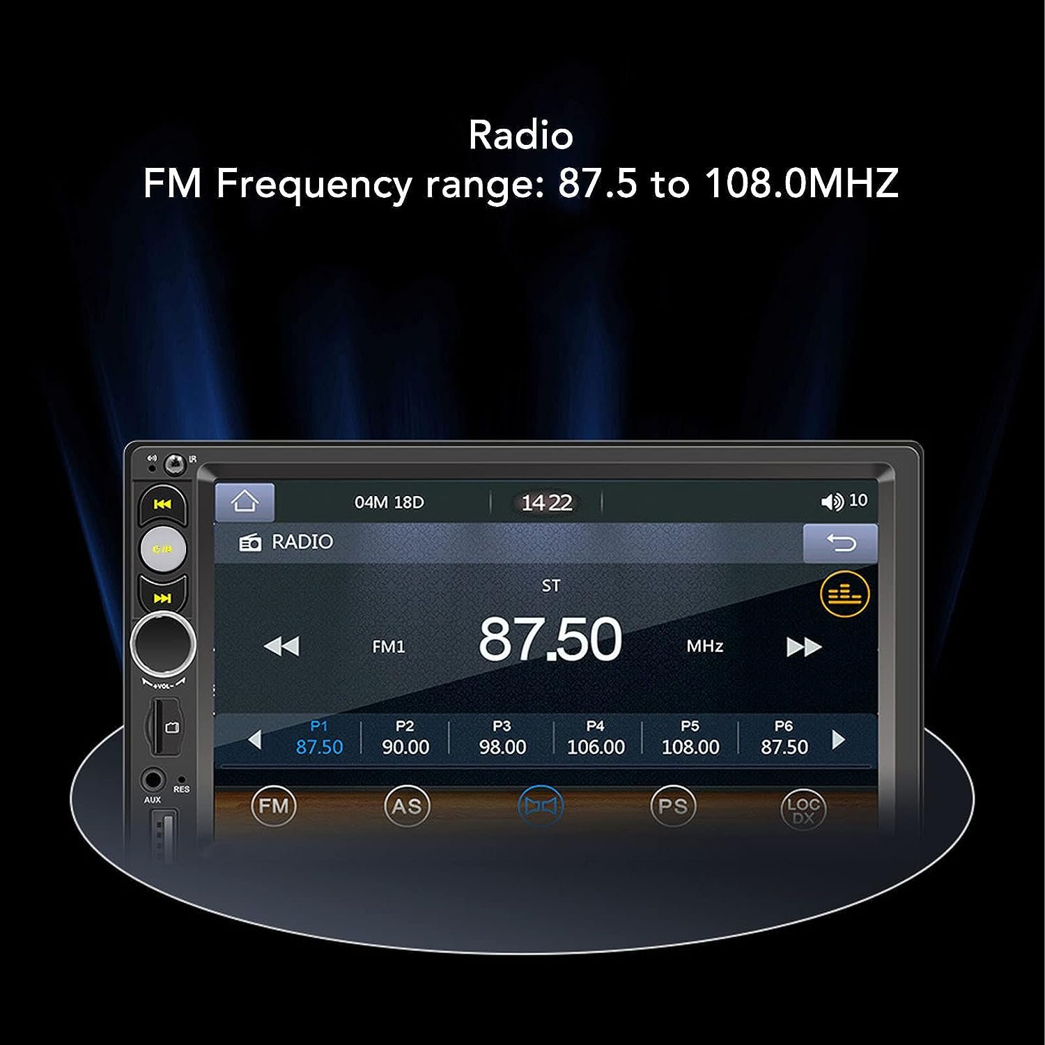 Car Stereo USB/AUX/TF HD Telescopic Retractable Capacitive Touch 7INCH Screen ipod CAR VIDEO