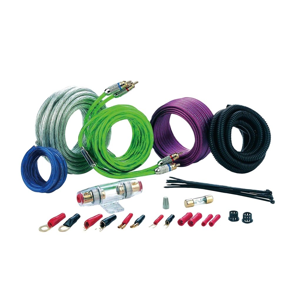 High Quality OFC CCA Car Audio Amplifier Wiring Kit Soft Flexible Audio Car Amplifier Installation Cable Car Audio Wiring Kit