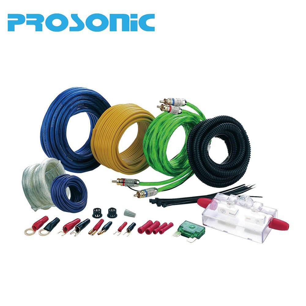 High Quality OFC CCA Car Audio Amplifier Wiring Kit Soft Flexible Audio Car Amplifier Installation Cable Car Audio Wiring Kit