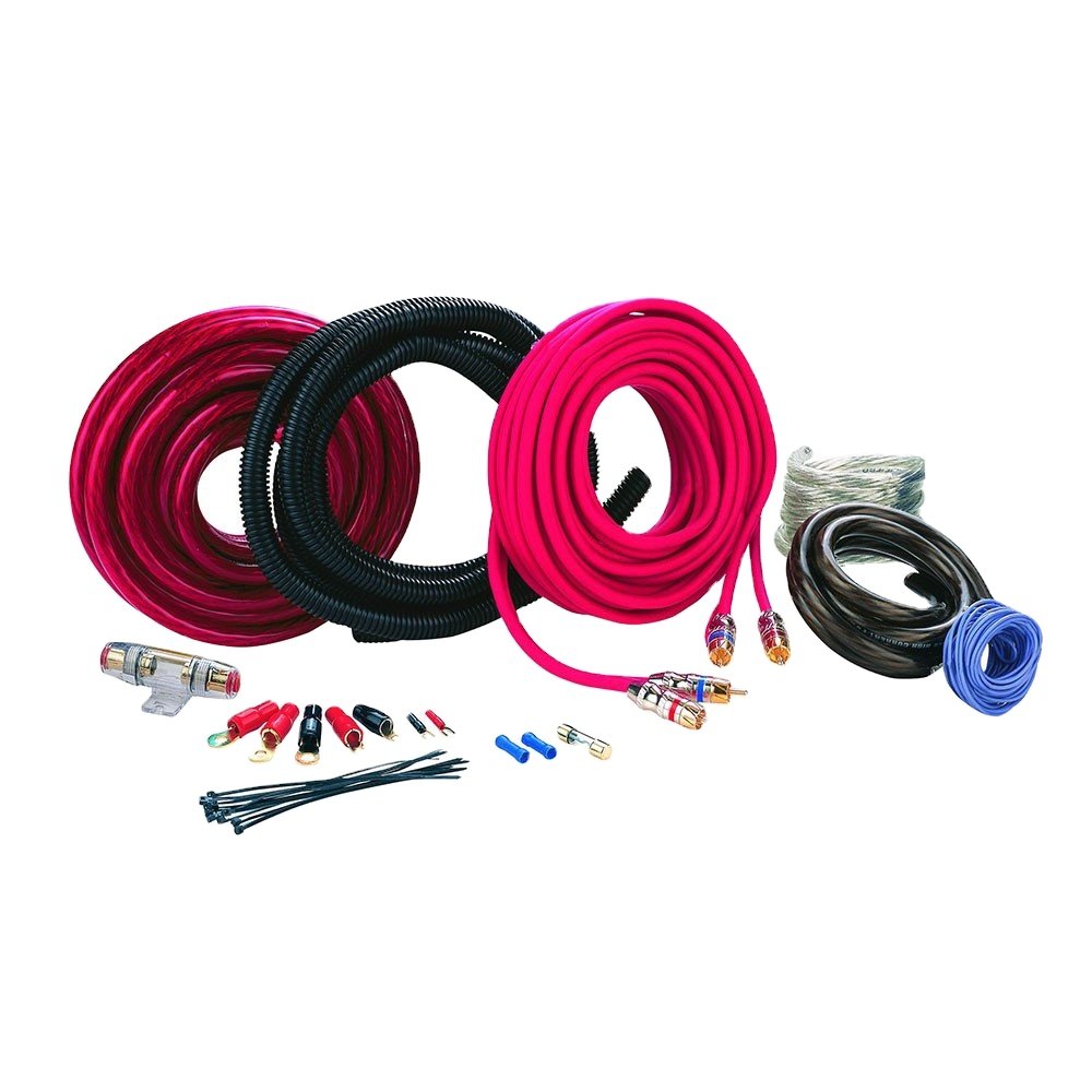 High Quality OFC CCA Car Audio Amplifier Wiring Kit Soft Flexible Audio Car Amplifier Installation Cable Car Audio Wiring Kit