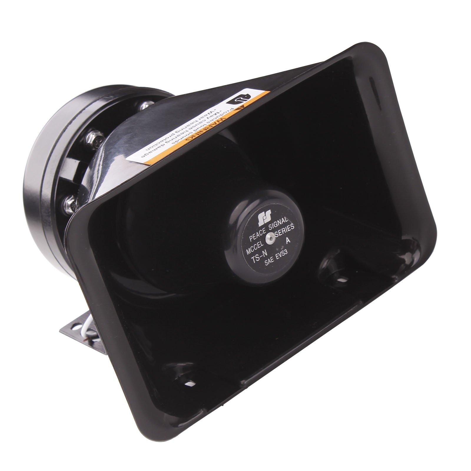 Siren & Square Speaker Amplifier, 12V 200W 9 Tones Car Siren Horn with Wired Handheld Microphone Horn Car Speaker Horn