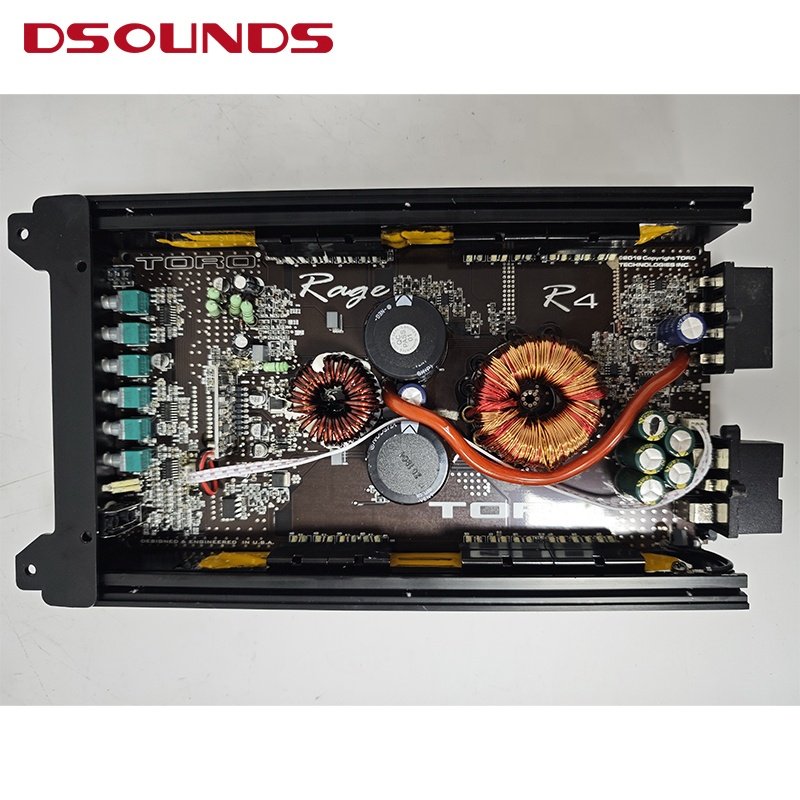 1250 Watts RMS / 2500w MAX - 1Ω Stable Full Range Monoblock Car Amplifier R4 with High Quality for Car Audio Woofer Speaker