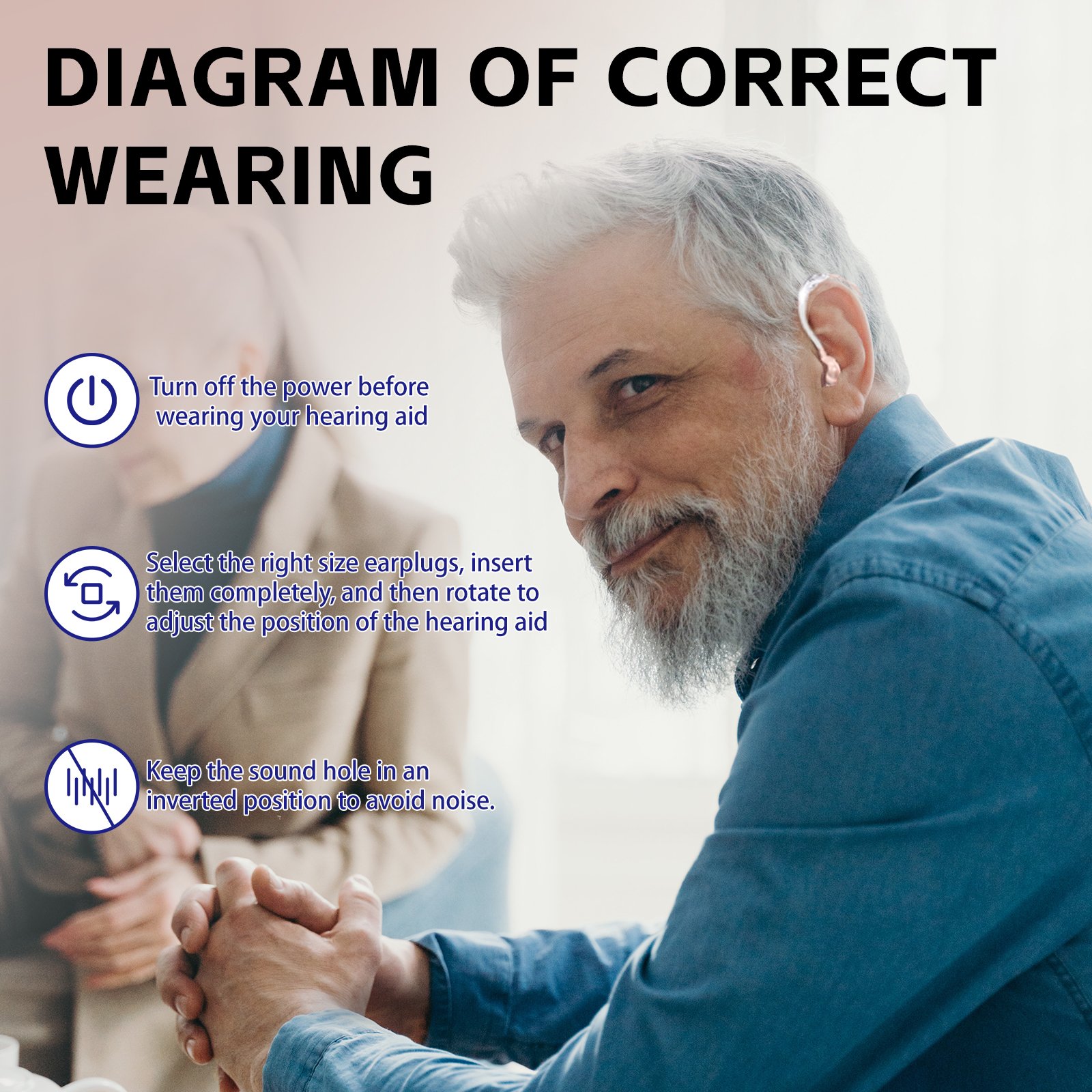OTC rechargeable wireless hearing aid manufacturer BTE hearing aid quality hearing amplifier cheap aids for senior adult
