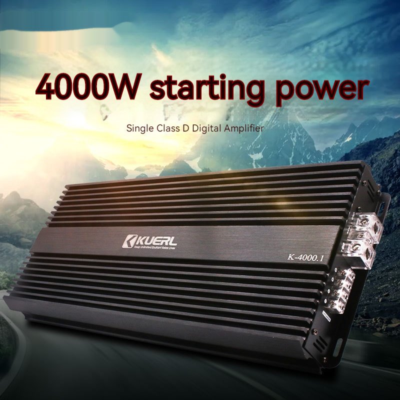 Wholesale KUERL 4000W car audio mono amplifier 12V high-power single channel D class car power amplifier