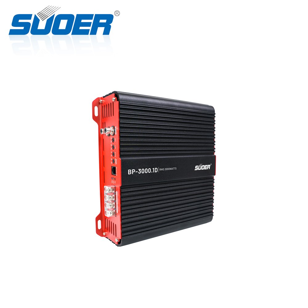 Suoer BP-3000.1D-J Class D 9000w Car Amplifier Professional Car Amp Full Range 2000/3000/5000/8000 Watt Car Amp
