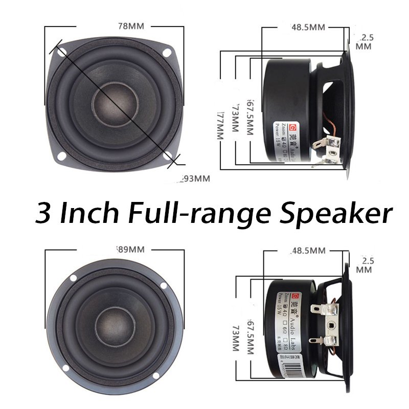 OEM ODM 30W 3 Inch Full-range Speaker Unit Amplifier LoudSpeaker DIY HIFI Sound Quality Car Audio Modification Speakers Unit