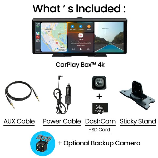 Portable 10.26" Android 12 1600*600 Smart Carplay Android Auto Gps Wifi 5W Speaker Radio Carplay Screen