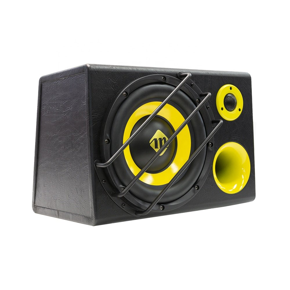 Magical Newest 2000W Trapezoid Car Super Bass 12 Volt 8 Inch Active Car Subwoofer 8" Car Active Amplifier Subwoofer