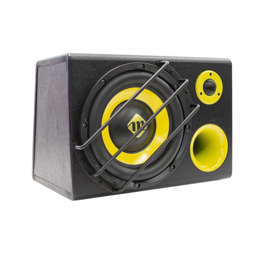 Magical Newest 2000W Trapezoid Car Super Bass 12 Volt 8 Inch Active Car Subwoofer 8" Car Active Amplifier Subwoofer