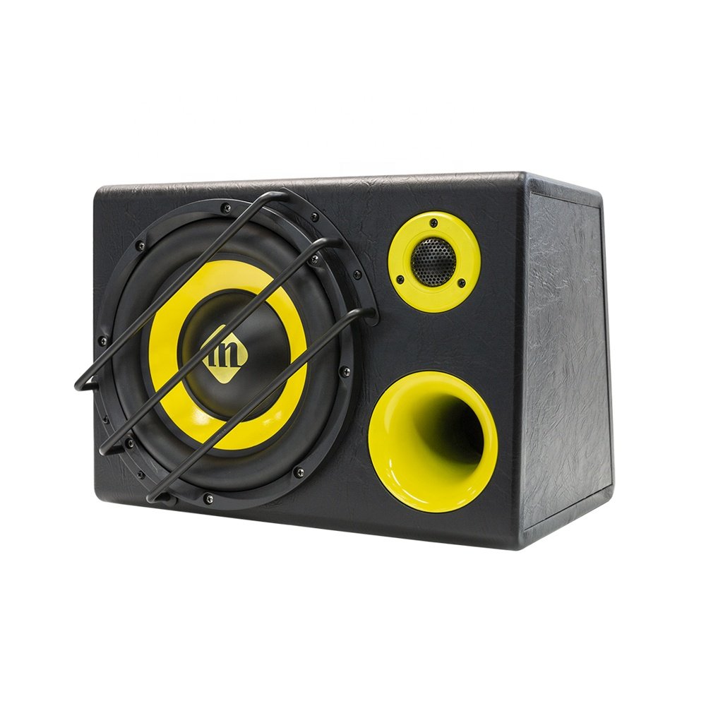 Magical Newest 2000W Trapezoid Car Super Bass 12 Volt 8 Inch Active Car Subwoofer 8" Car Active Amplifier Subwoofer
