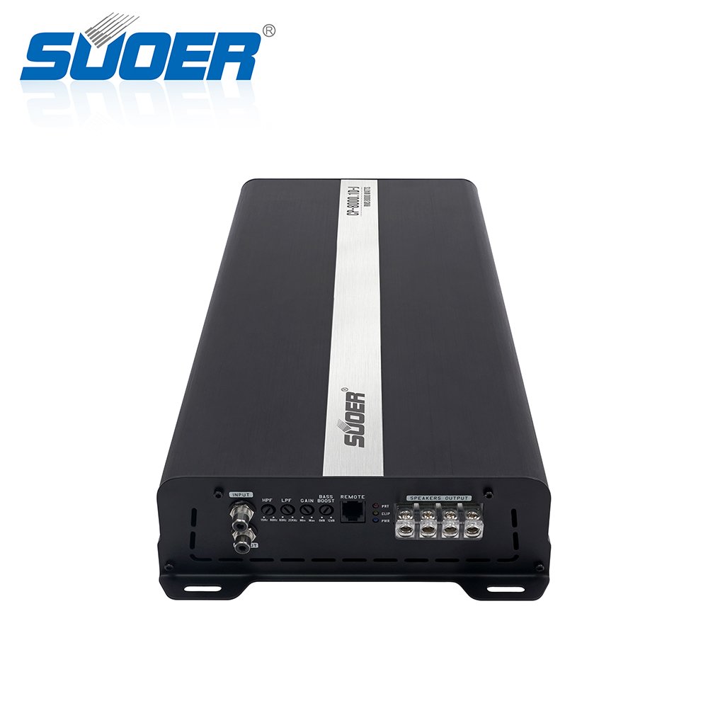 Suoer CP-8000 High-Power 8000Watts Car Amplifier Big Class D Mono Channel With Crossovers Combination