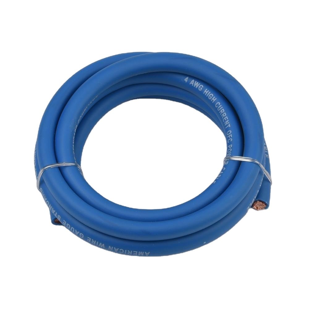 OEM/ODM OFC CCA TCCA Soft Flexible Audio Car Power Cable Installation Amplifier Amp Wiring Kit Car Audio 4 Gauge AMP Kit