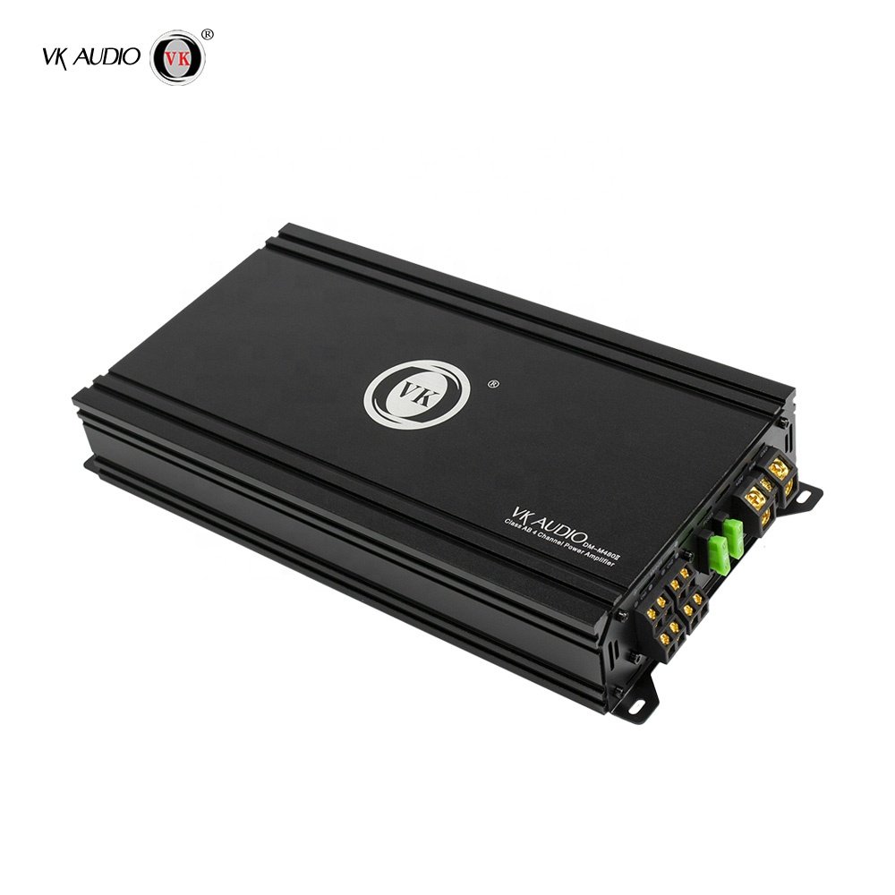 VK 12V 4-Channel Amplifier Class AB Monoblock High Power Car Woofer with Amplifier Car Amplifier