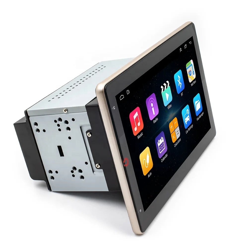 10.1" Android 2DIN Electric Rotated 360 Degree Screen Autoradio Stereo Car Audio Multimedia Player CarPlay/DSP/4G/RDS Support