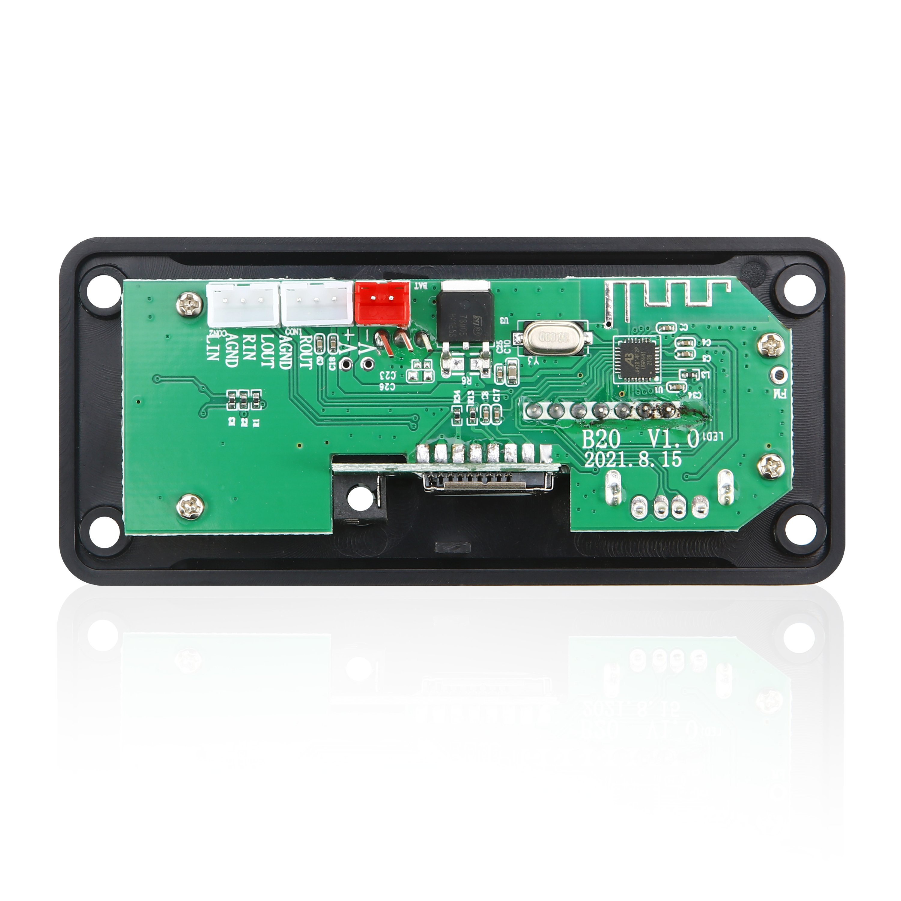 Wireless Bluetooth 5.0 DIY Audio Module 12V MP3 WMA WAV Decoder Board USB TF FM Radio Handsfree Digital Voice Recorder Cars