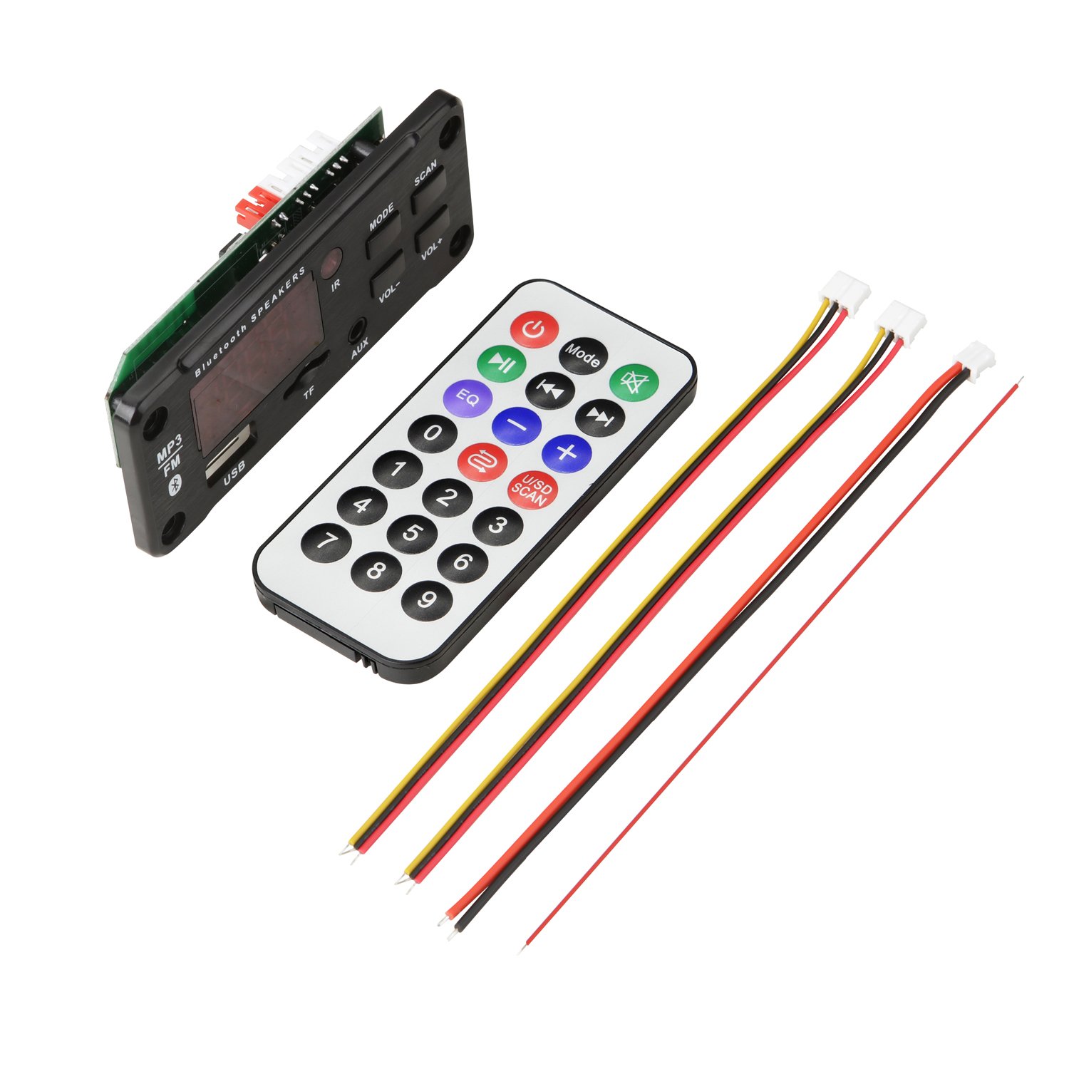 Wireless Bluetooth 5.0 DIY Audio Module 12V MP3 WMA WAV Decoder Board USB TF FM Radio Handsfree Digital Voice Recorder Cars