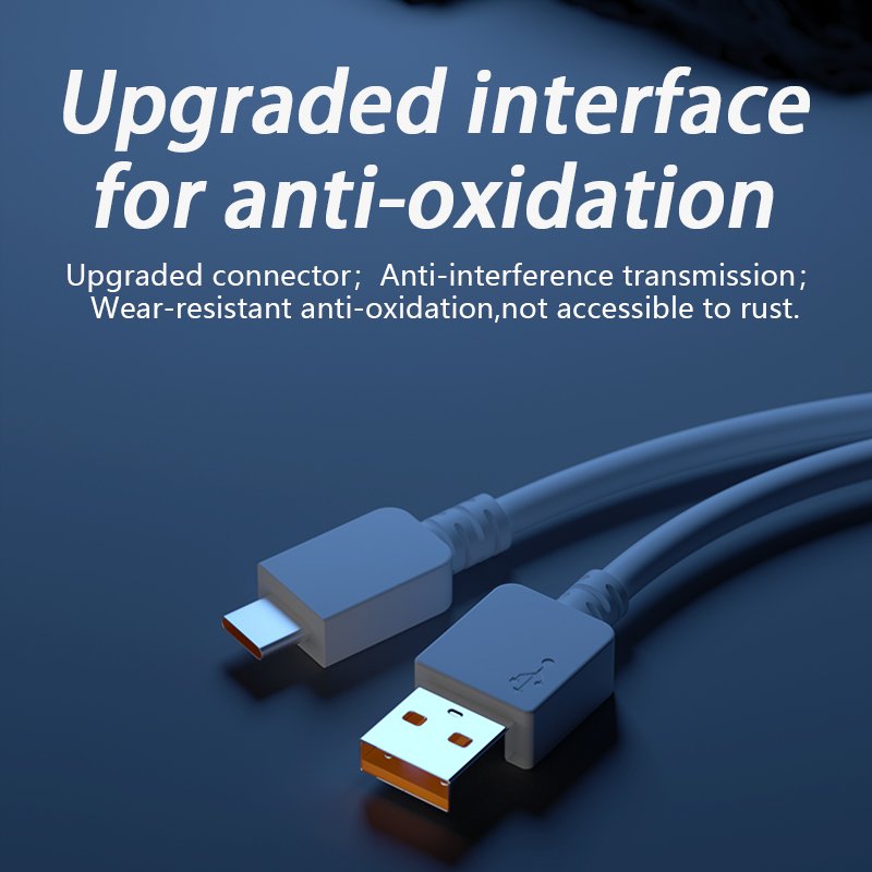 6A fast charging cable for Mobile phone accessories usb A to type c quick charge data cable wholesale usb-c type-c Cord 1M