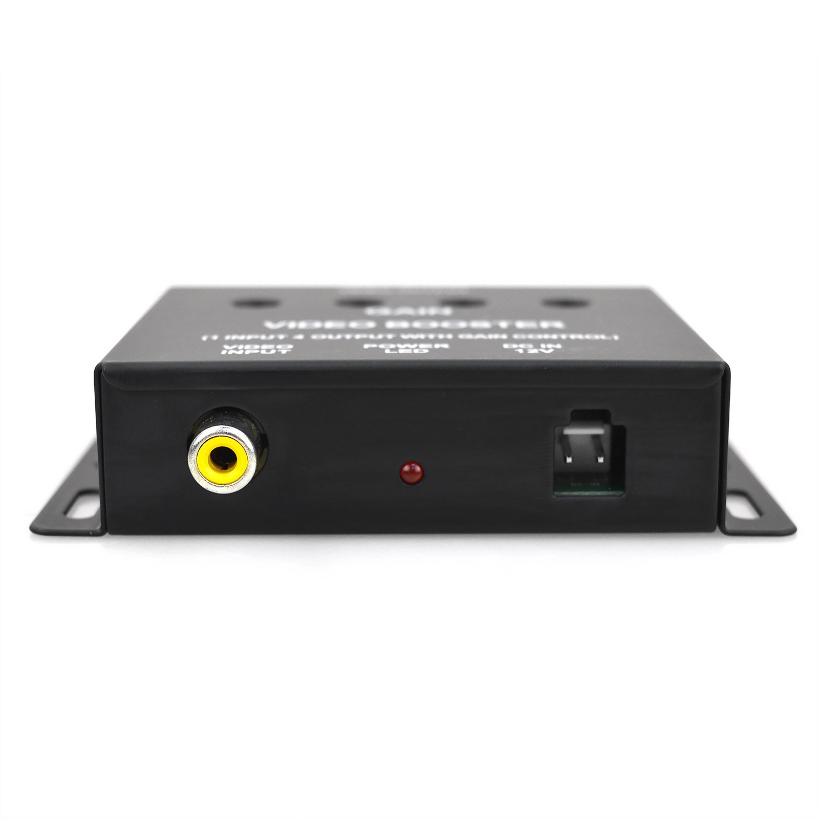 12V 1 Input to 4 Output RCA Car DVD Video Booster Amplifier Splitter Box