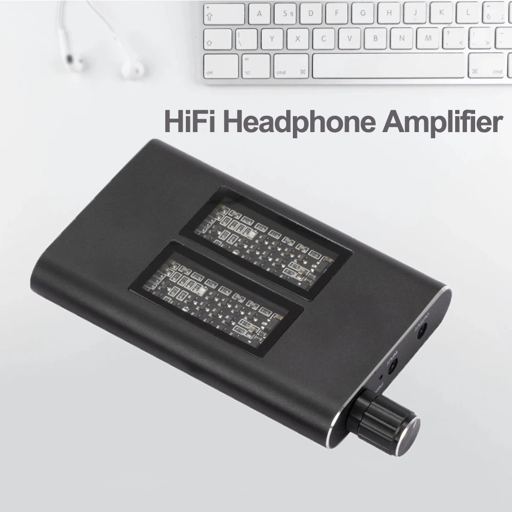 HiFi Headphone Earphone Amplifier 3.5mm Jack Aux Portable Audio Amp for Mobile Phone MP3 MP4 Laptop PC
