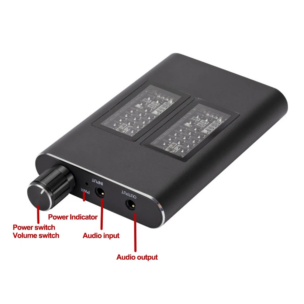 HiFi Headphone Earphone Amplifier 3.5mm Jack Aux Portable Audio Amp for Mobile Phone MP3 MP4 Laptop PC