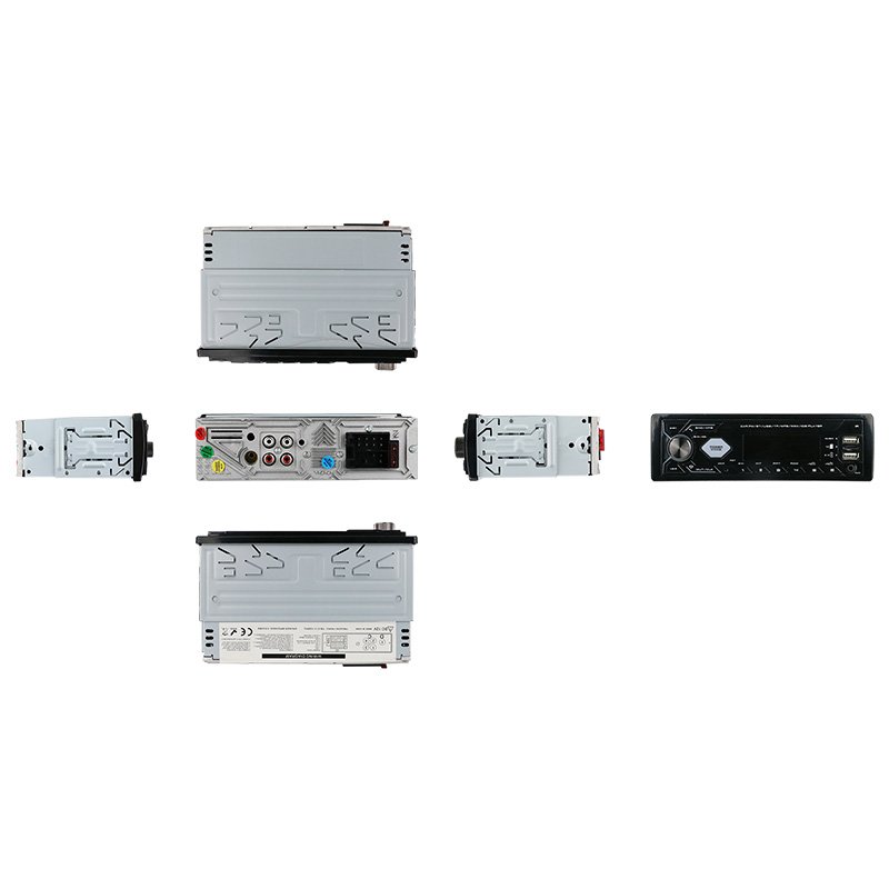 New Private Tooling 1 Din 2 USB Port TF Card 4 Color Backup LCD Display 4 RCA Output Car FM Radio MP3 Stereo Player