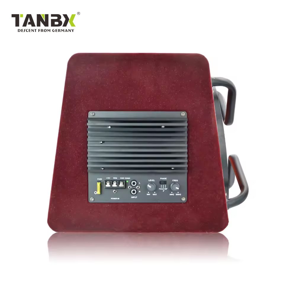 Farctory Wholesale New 2000W Trapezoid Car Super Bass 10 Inch Active Car Subwoofer 10" Car Active Amplifier Subwoofer