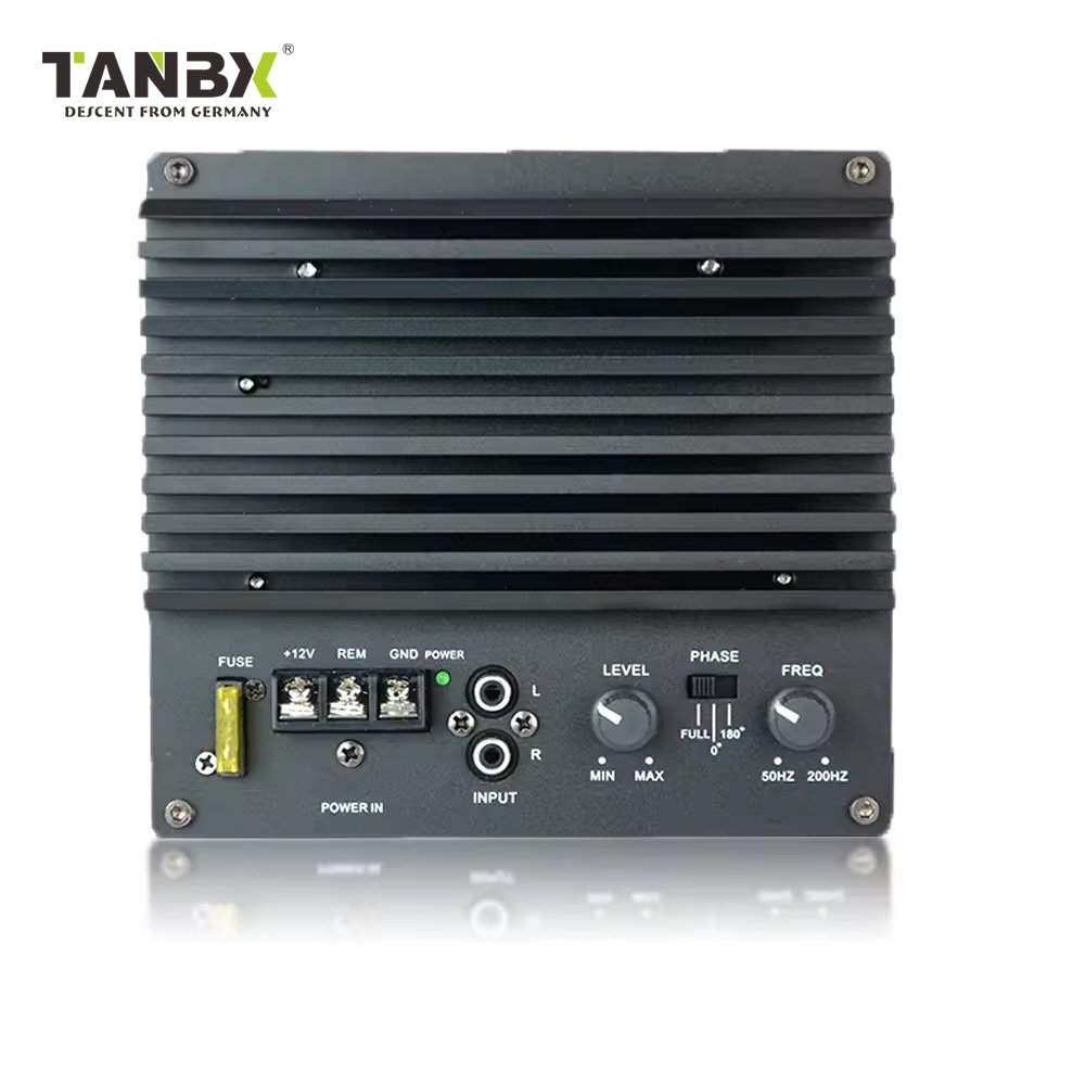 Farctory Wholesale New 2000W Trapezoid Car Super Bass 10 Inch Active Car Subwoofer 10" Car Active Amplifier Subwoofer