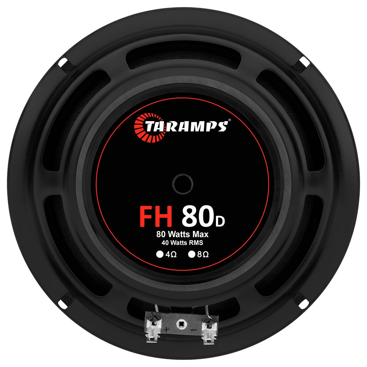 Taramps 6" FH 80D 4 or 8 Ohms Car Audio Speaker 40 Watts Rms 80W Max Woofer Mid Bass to Mid High Loudspeaker 6 Inches Full