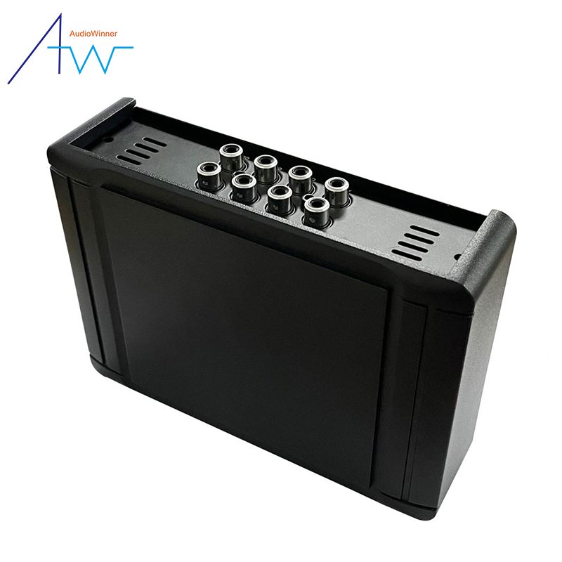 4 in 6 Out Dsp Car Radio Subwoofer and Amplifier with Channel Mixing for bmw