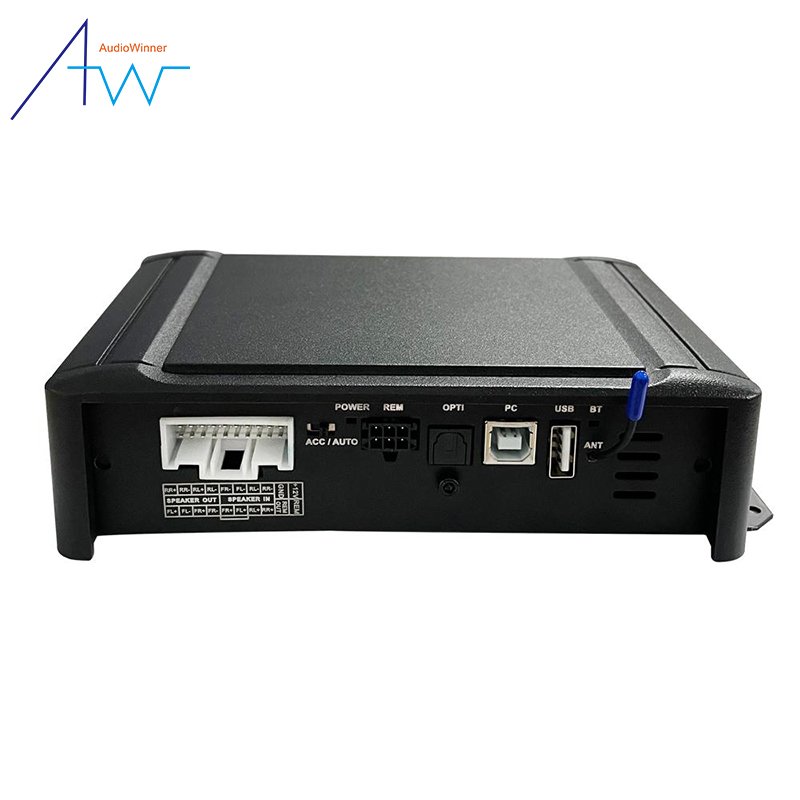 4 in 6 Out Dsp Car Radio Subwoofer and Amplifier with Channel Mixing for bmw