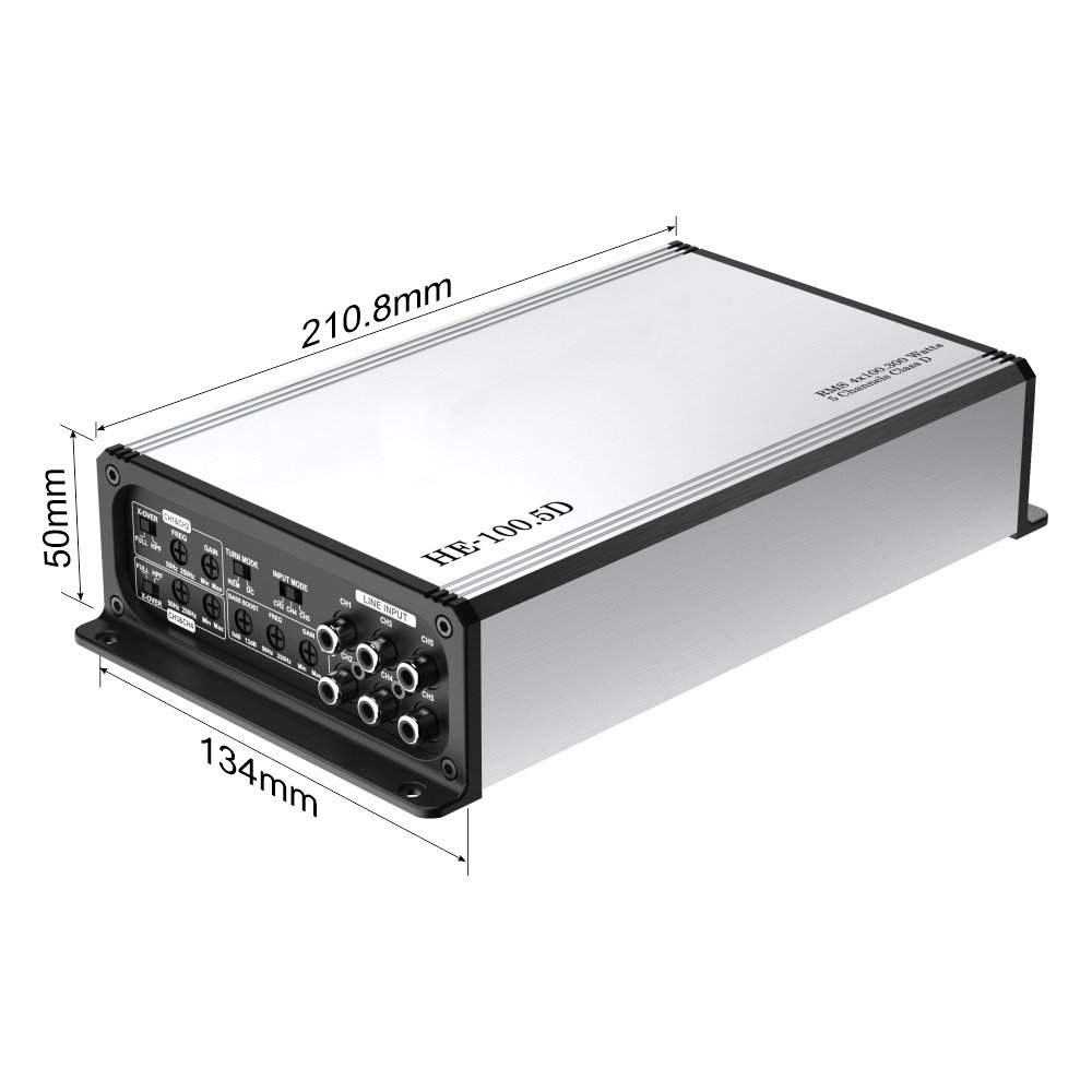5 Channels Class D Big Power Compact Size HE-100.5D