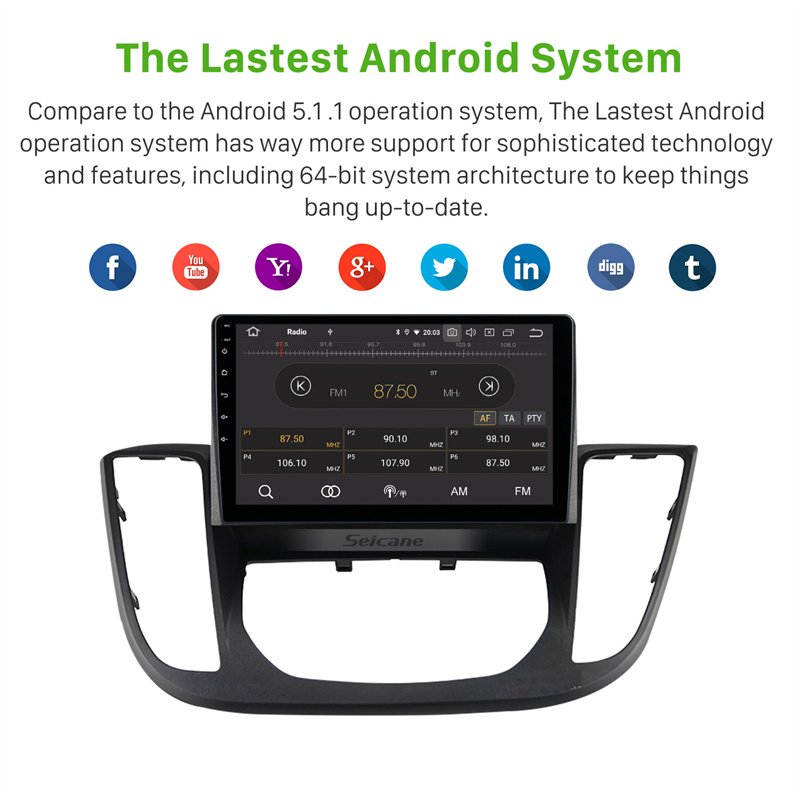 9 Inch Android 13.0 Single Din Car Stereo Touch Screen Car Multimedia Player for 2015-2018 SOUEAST DX7