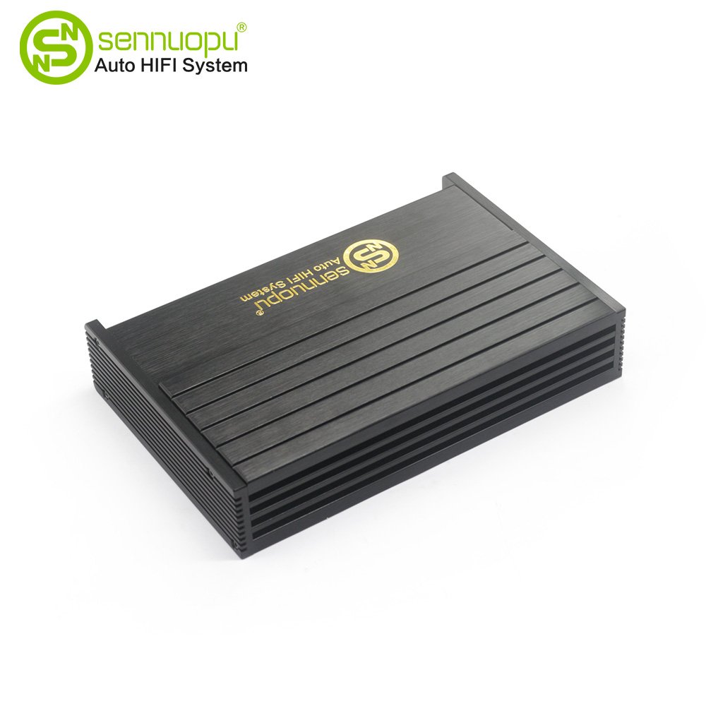 Sennuopu HQ-200.4A Car 4-Channel Class D Amplifier Aluminum Material with 2-Channel Separation Crossovers Equalizers Combination