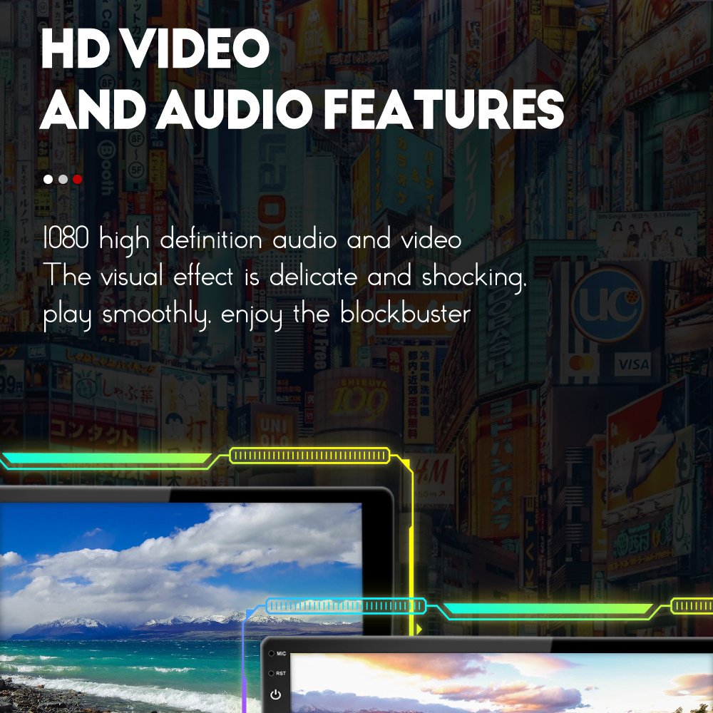 7/9/10.1 Inch Double Din Android 12 Car Stereo Audio System 8 Core 4+64G Car Monitor Gps Carplay Dsp Android 12 Car Radio