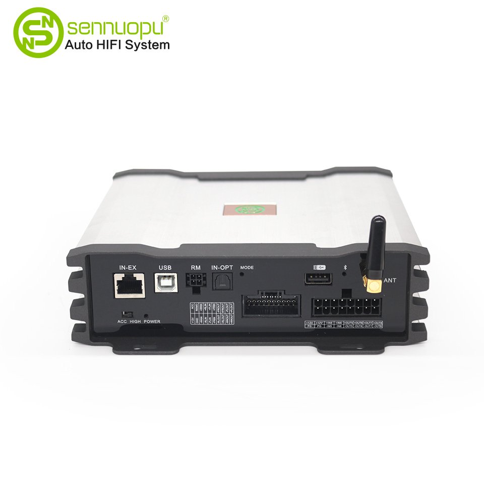 Sennuopu Car DSP Power Amplifiers Stereo 8 Channel Audio Processor Amplifier for Car System