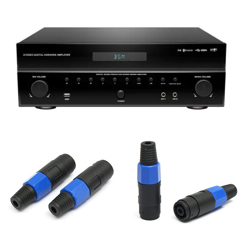 OEM Free Sample6.35 audio plug Audio Speaker Connector Electronic component socket converter plug female head