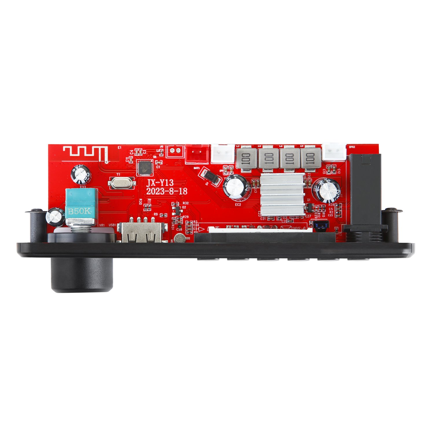 2*75W Amplifier Bluetooth 5.0 MP3 WAV APE Decoder Board 12V DIY Car FM Radio MP3 Player TF USB Microphone Handsfree Call Card