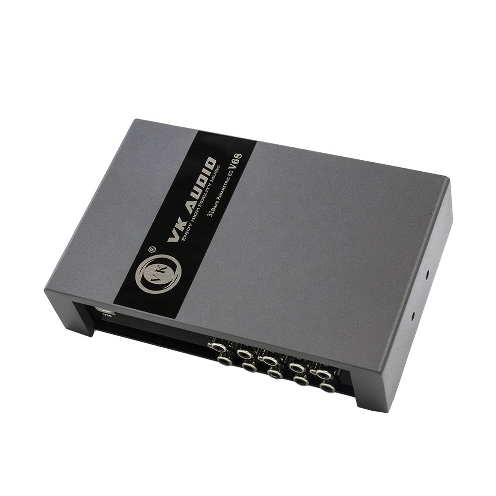 VK 31 Band EQ DSP New Design Class D 12V Car Audio DSP Amplifier Processor Play Lossless 4 Way 6 Way Car Audio DSP