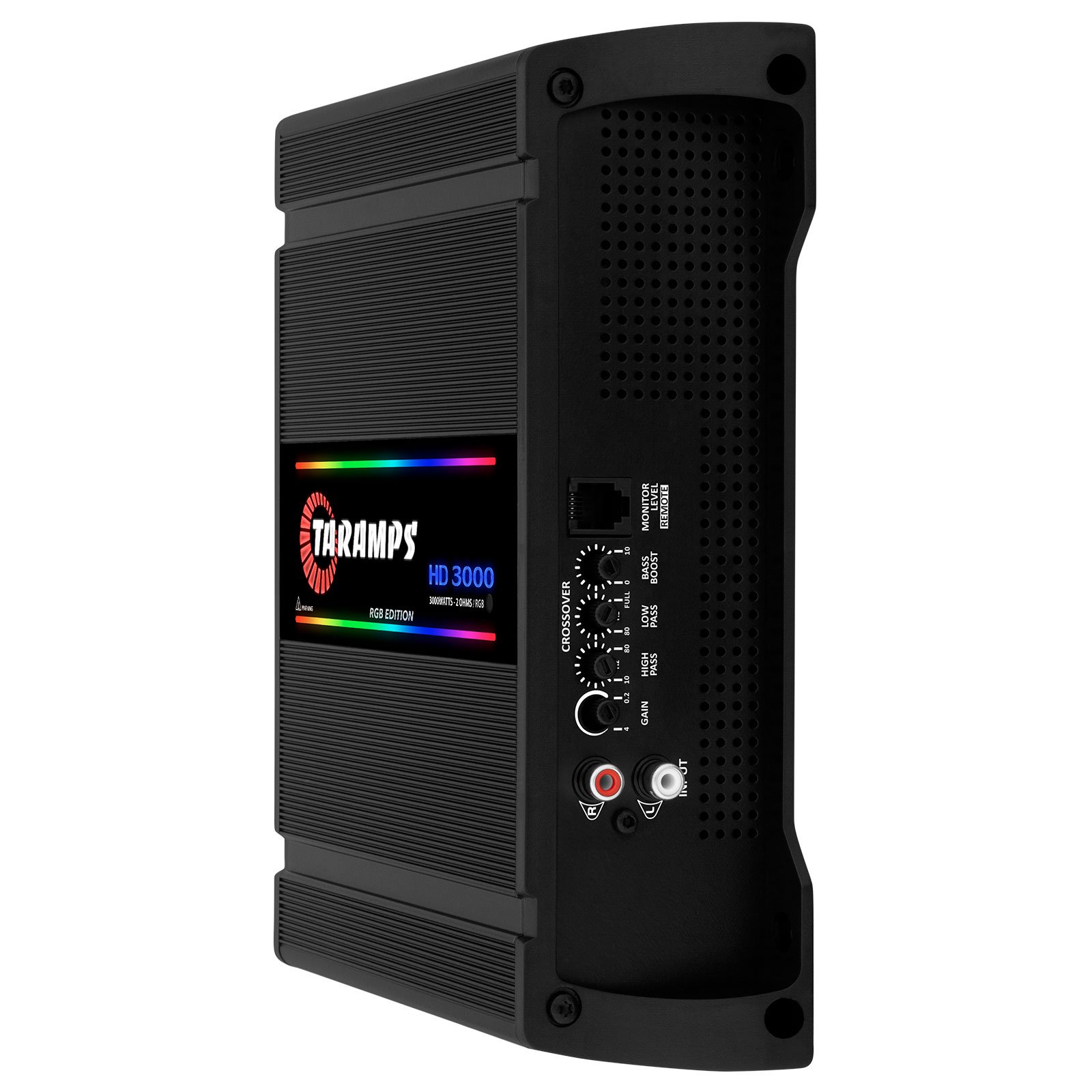 Taramps HD 3000 Digital 108 RGB Effects Amplifier 3000 Watts RMS 1 2 or 4 Ohms Full Range Car Audio System Monoblock Crossover
