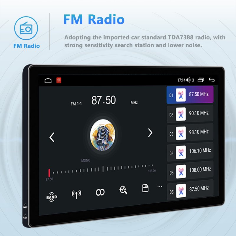 Factory N3L 64GB 11 Inch Lodark 2K HD QLED Screen Carplay Android Car Stereo 4G WIFI Multimedia Audio DSP RGB FM Transmitter GPS